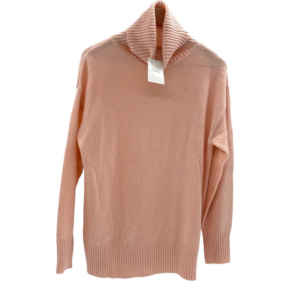 Revolve Tularosa Sweater Turtleneck Tunic XS Peach Orange Oversized Pullover New